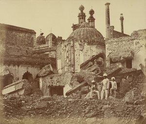 The Mine in the Chattar Manzil Exploded by the Enemy at the First Attack of General Henry Havelock