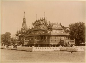 The Nan-U Human-Se, Shwe-Kyaung in the Palace of Mandalay, Burma, late 19th century