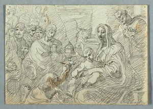 Adoration of the Magi (study)