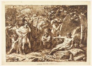 Alexander the Great and Diogenes by Felice Giani