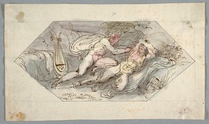 Apollo Flays Marsyas by Felice Giani