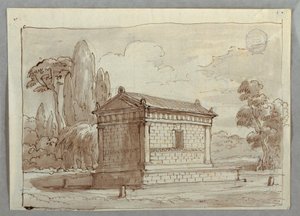 Classical Temple in a Landscape
