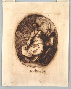 Decorative Project with Prudence in Oval
