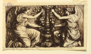 Design for a Symmetrical Frieze by Felice Giani