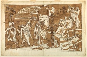 Hades; Persephone in the Underworld (Offering to Proserpine), ca. 1820 by Felice Giani