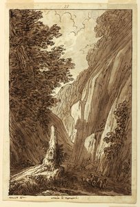 The Road to Caprarola, ca. 1813 by Felice Giani