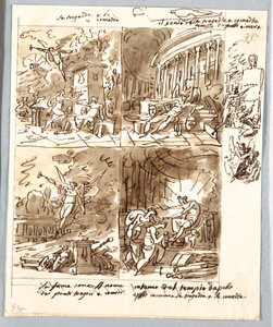 Four Allegories of Comedy and Tragedy by Felice Giani