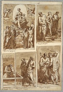 Four Studies of Works by Perugino and Francia