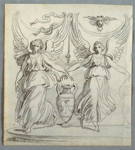 Frieze with Bacchantes by Felice Giani