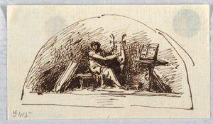 Lunette with Music and Poetry by Felice Giani