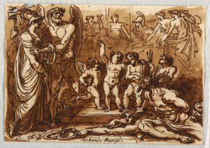 Minerva and a Winged God by Felice Giani