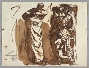 Saint Paul and Figures, after Raphael by Felice Giani