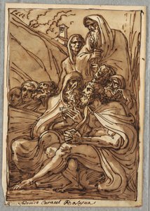 St. Anthony and the Hermits (Study after Lodovico Carracci) by Felice Giani