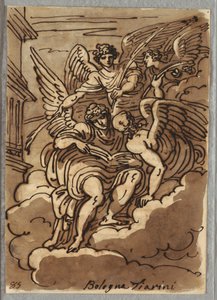 St. Paul in the Clouds with Angels and Palms by Felice Giani
