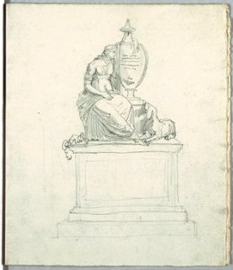Study after a Funeral Monument and Study after Frieze by Felice Giani