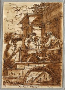 Study of the Visitation, After Peter Paul Rubens by Felice Giani