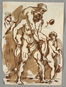 The Aeneas Group from the Conflagration in the Borgo by Felice Giani