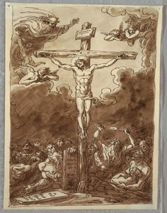 The Crucifixion, Study after Ludovica Carracci