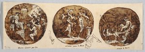 Three Bacchus Subjects: Bacchus Worshipped by Felice Giani