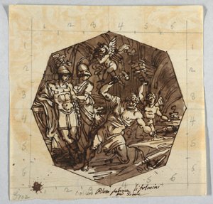 Vulcano Forging the Thunderbolts of Jove by Felice Giani