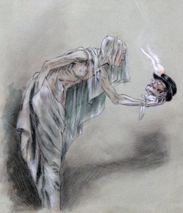 Chez les Passants by Felicien Joseph Victor Rops