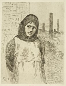 The Strike (The Woman Coal Burner) by Félicien Rops