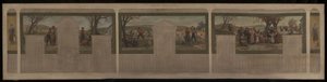 Sketch for the marriage hall of the 15th arrondissement town hall: Fidelity. Love. Maternal love. The seed. The crowning of life. Midlife. Caution by Felix A.M. (after) Jobbe Duval