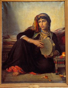 A Fellah Playing Tambourine