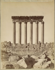 Baalbek - Columns of the Temple of the Sun by Félix Bonfils