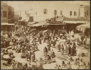 Jaffa Bazaar by Félix Bonfils