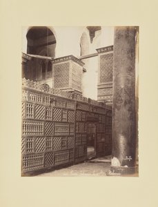 Cairo - Interior of Sultan Kalaoun by Félix Bonfils