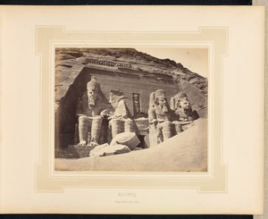 Egypt: Temple of Abu Simbel, Nubia by Félix Bonfils