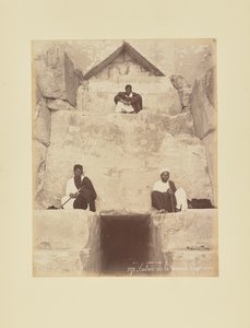 Entrance of the Great Pyramid by Félix Bonfils