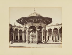 Cairo. Mosque of Muhammad Ali, Ablution Fountain, Egypt by Félix Bonfils
