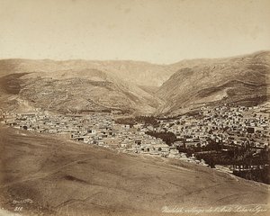 Panoramic View of Zahleh, Syria by Félix Bonfils