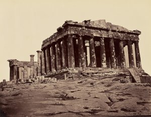 Parthenon, taken from the Propylaea - Athens. [From North - west]