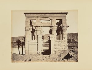 Philae. Hypaethral Temple, Front View, Egypt by Félix Bonfils