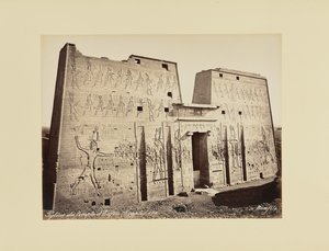 Pylon of the Temple of Edfu (Egypt) by Félix Bonfils