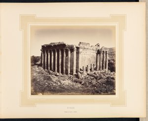 Syria: Temple of Jupiter at Baalbek by Félix Bonfils