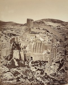 View of the Mar Saba Convent, in Israel by Félix Bonfils