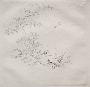 Parisian Service (Haviland service): Fog (no. 1) by Felix Bracquemond
