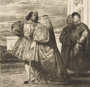 Venetian Promenade, 1863 by Felix Bracquemond