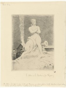Statue La Résistance by Alexandre Falguière and Soldiers During the Siege of Paris by Felix Bracquemond