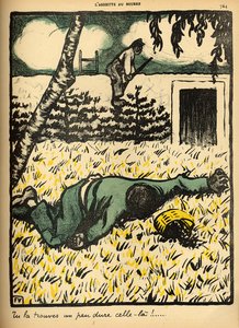A Peasant Shoots a Tramp Caught Stealing Plums from His Tree, from 