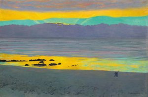 Yellow and green sunset