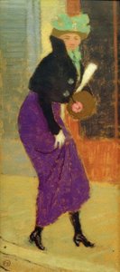 In the Street: Woman with Muff