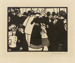 Exposition Universelle 1900 by Felix Edouard Vallotton
