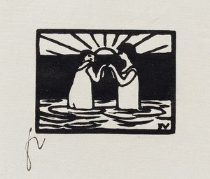 Games in the Sun, VII from Les Petites Baigneuses, 1893 by Felix Edouard Vallotton