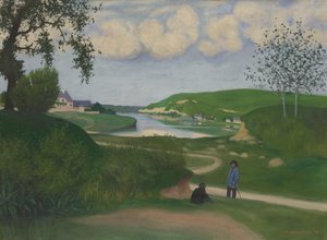 Landscape with a River and Two Figures