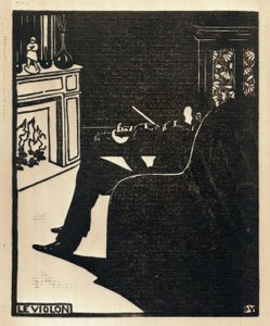 The Violin by Felix Edouard Vallotton